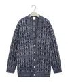 Dior Oversized Cardigan In Blue