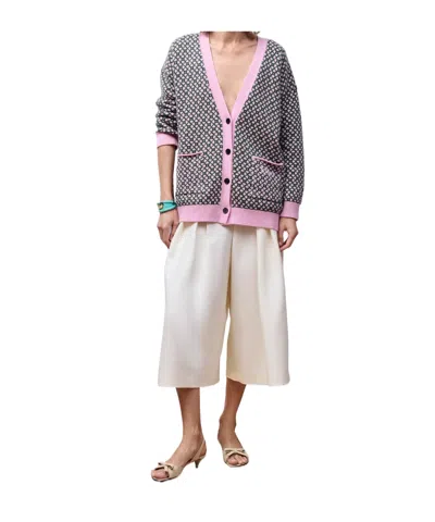 Dior Oversized Cardigan In Multi