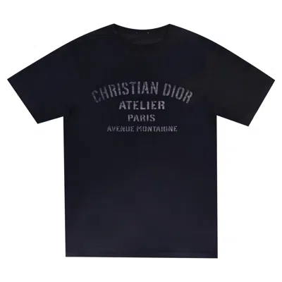 Pre-owned Dior Oversized 'christian  Atelier' T-shirt In Black