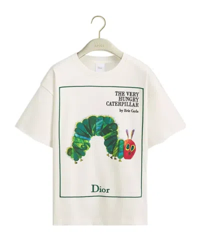 Dior Oversized Embroidered Book Cover T-shirt In White