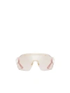 Dior Oversized Shield Sunglasses In Pink/slvr