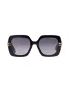 Dior Oversized Square Sunglasses With Gradient Grey Lenses