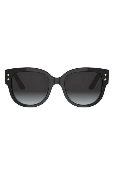 Dior Pacific B2i 54mm Gradient Butterfly Sunglasses In Black