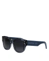 Dior Pacific B2i Polarized Butterfly Sunglasses, 54mm In Blue/gray Polarized Gradient