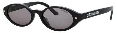 Dior Pacific R1i Acetate Sunglasses 52-18-140 In 01a - Shiny Black / Smoke