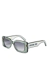Dior Pacific S1u Square Sunglasses, 53mm In Green/gray Gradient