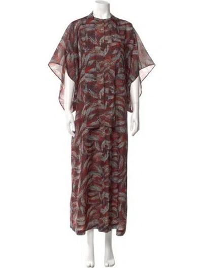 Pre-owned Dior Paisley Print Long Dress In Multi