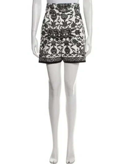 Pre-owned Dior Paisley Print Mini Shorts In Neutrals
