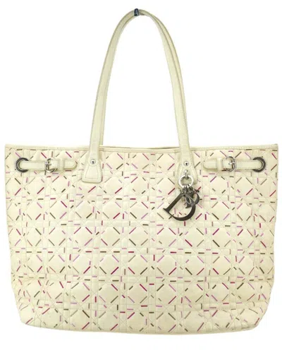 Pre-owned Dior Panarea Tote Bag (authentic Pre-loved) In Neutral