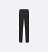Dior Trousers Straight Leg Belt Loops In Black