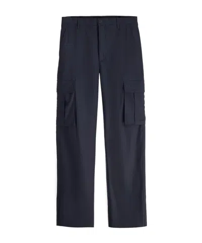 Dior Pantalon Cargo À Broderie  In Blue