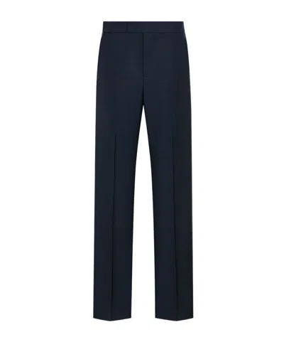 Dior Pants With Satin Detailing In Blue