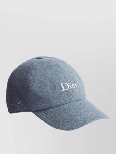 Dior Paph Baseball Hat Curved Brim Eyelets In Black