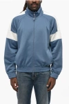 Dior Parley Cotton Blend Sweatshrirt With Contrasting Details In Blue