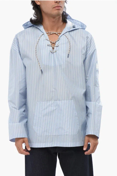 DIOR PARLEY STRIPED SHIRT WITH HOOD