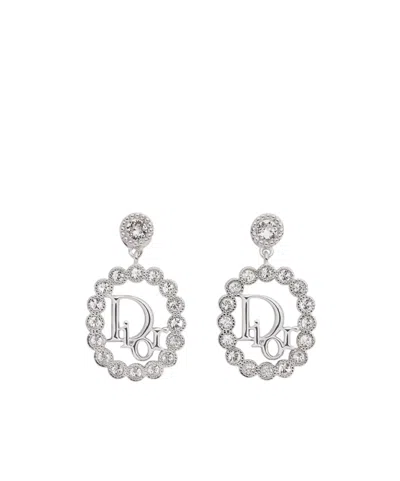Dior Parure Earrings In Silver