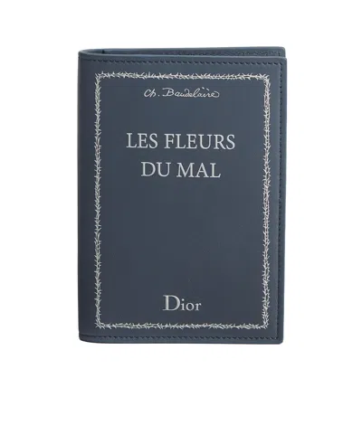 Dior Passport Cover In Blue