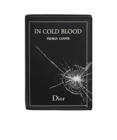 Dior Passport Cover In Black