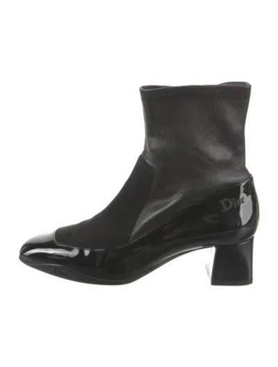 Pre-owned Dior Patent Leather Boots In Black