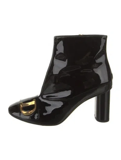 Pre-owned Dior Patent Leather Boots In Black