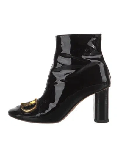Pre-owned Dior Patent Leather Boots In Black