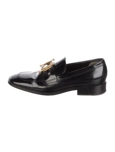 Pre-owned Dior Patent Leather Gladiator Sandals In Black