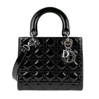Pre-owned Dior Patent Leather Handbag Shoulder Bag () In Black