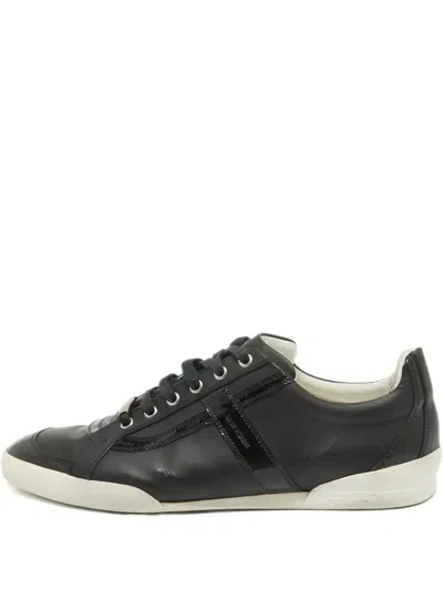 Pre-owned Dior Patent Leather Lace-up Sneakers