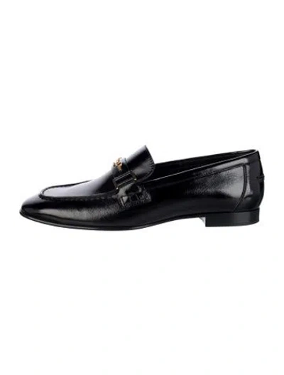 Pre-owned Dior Patent Leather Loafers In Black