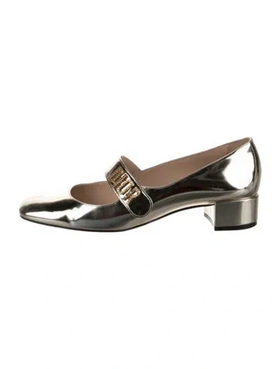 Pre-owned Dior Patent Leather Mary Jane Flats