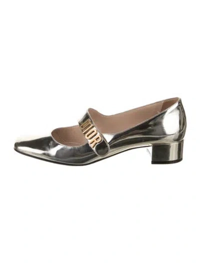 Pre-owned Dior Patent Leather Mary Jane Flats