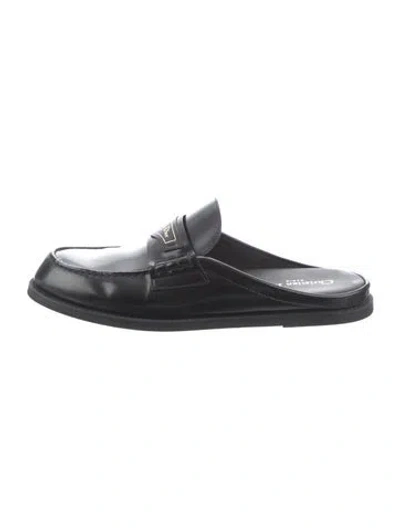 Pre-owned Dior Patent Leather Mules In Black