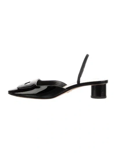 Pre-owned Dior Patent Leather Mules In Black