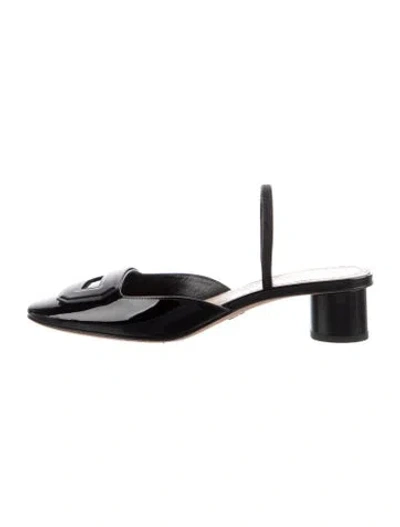 Pre-owned Dior Patent Leather Mules In Black