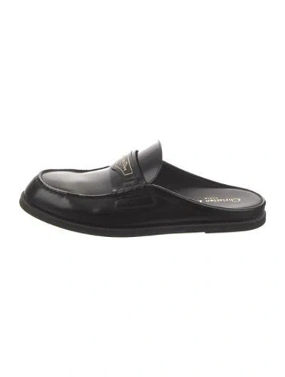 Pre-owned Dior Patent Leather Mules In Black