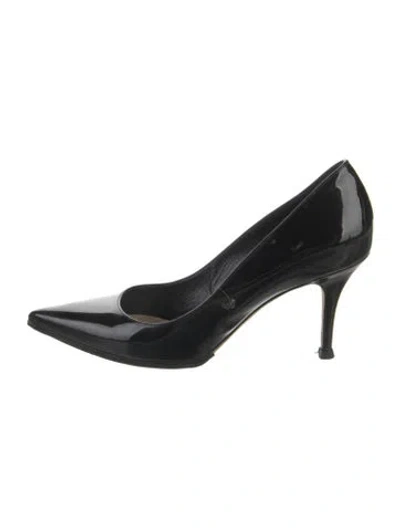 Pre-owned Dior Patent Leather Pumps In Black
