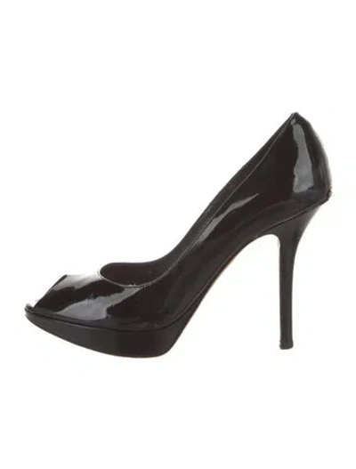 Pre-owned Dior Patent Leather Pumps In Black