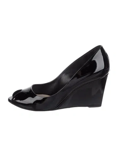 Pre-owned Dior Patent Leather Pumps In Black
