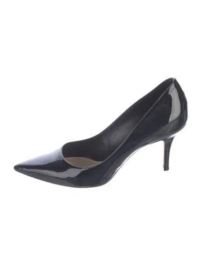 Pre-owned Dior Patent Leather Pumps In Blue