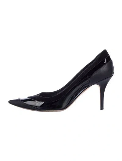 Pre-owned Dior Patent Leather Pumps In Blue