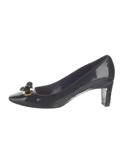 Pre-owned Dior Patent Leather Pumps In Blue