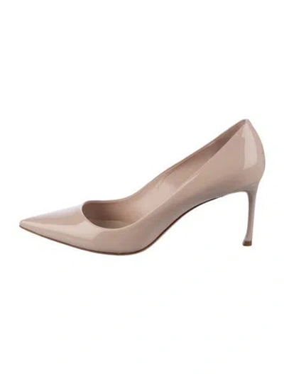 Pre-owned Dior Patent Leather Pumps In Neutrals