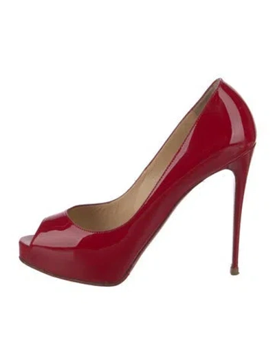 Pre-owned Dior Patent Leather Pumps In Red