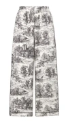 Dior Pattern Casual Pants In Gray