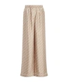 Dior Pattern Casual Pants In Nude