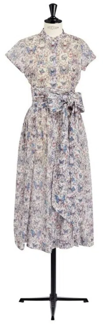 Dior Pattern Dress In Gray