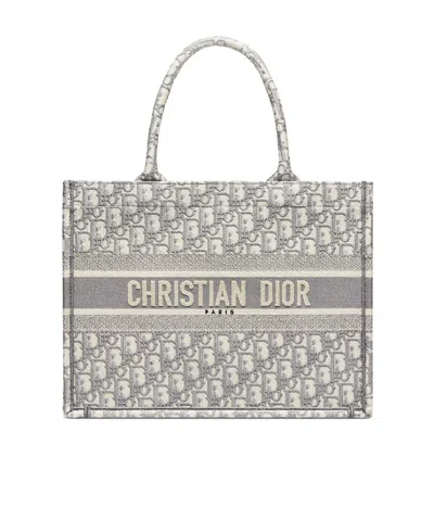Dior Pattern Handbag In Gray