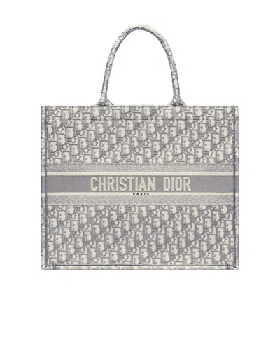Dior Pattern Handbag In Gray