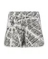 Dior Pattern Printed Shorts In Gray