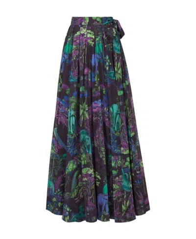 Dior Pattern Printed Skirt In Black